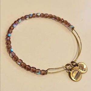 Alex & Ani lavender rock candy bracelet